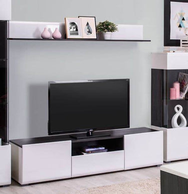 Elegant Royce White TV Cabinet: Modern Media Console with Storage for 65-Inch TVs - UK Luxury Furniture